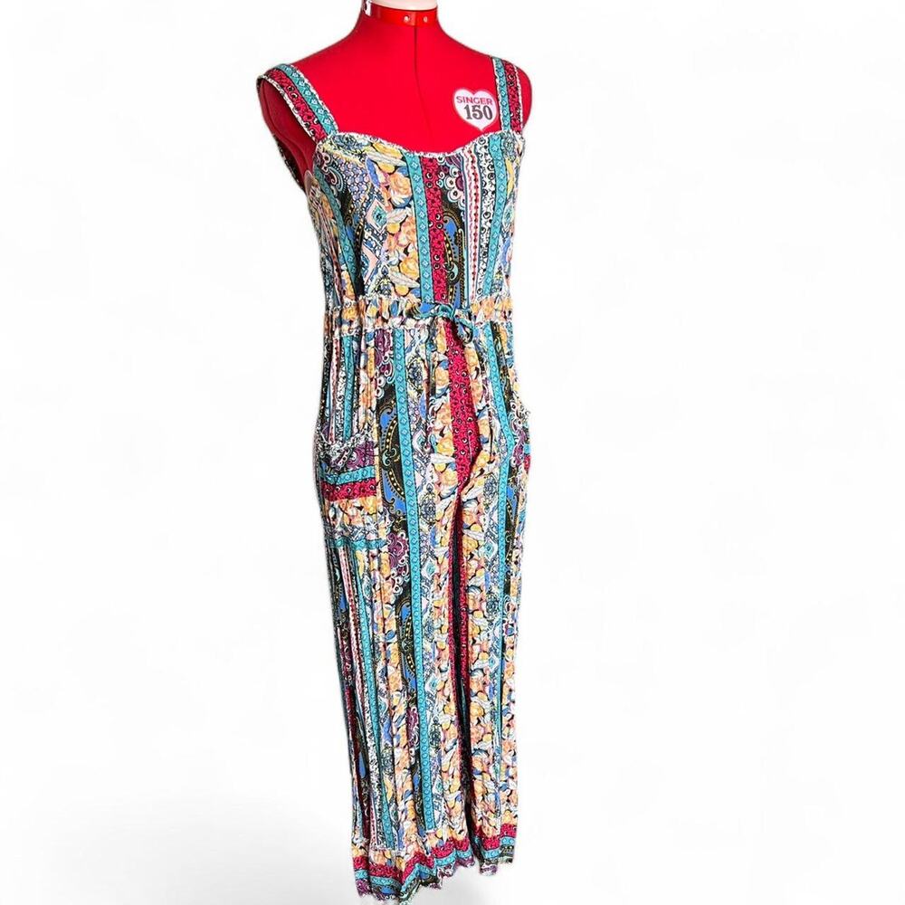 Anthropologie Calais Jumpsuit In Size XS Boho Cottagecore Summer Fun Whimsical